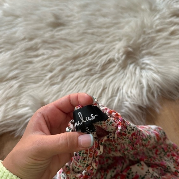 LULU’S View From The Meadow Cream Floral Print Off The Shoulder Dress - Picture 4 of 4